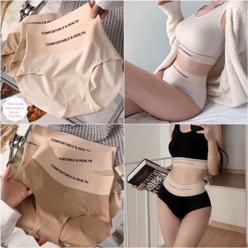 Quần Lót Nữ Đúc Su Cạp Cao Tàng Hình Chữ COMFORTABLE Thể Thao 1045  Hot