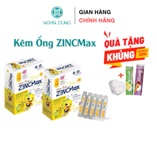 Kẽm hữu cơ cho bé ZINCMAX Nghĩa Dũng ( hộp 20 ống) giúp bé ăn ngon, giảm ốm vặt và tăng đề kháng