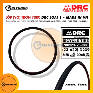 Vỏ Lốp Xe Đạp 700x23C - 25C - 28C DRC Loại 1 - Cho Các Dòng Xe Sử Dụng Vành 700C