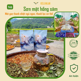 Trà sơn mật hồng sâm loại đặc biệt 5 thành phần của HTX Vạn An sapa thơm ngon mát gan thanh lọc cơ thể ngủ ngon