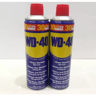 Chai xịt chống rỉ, chống ẩm phá rỉ sét bôi trơn WD-40 412ml, thương hiệu USA