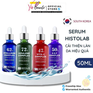 [Mã COSBAUH3 giảm 8% đơn 300K] Serum Histolab VitC 47%, EGF 50%, HA 62%, 72% Azulene Ampoule - Cấp ẩm phục hồi da 50ml