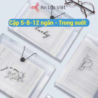 [TOP BÁN CHẠY] Túi đựng Tài Liệu Nhiều Ngăn A4 (5 -8-12 ngăn), Cặp nhựa nhiều ngăn đựng Tài Liệu trong suốt cực tiện lợi