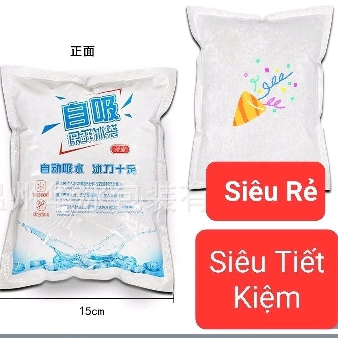 Túi đá gel khô bảo quản thực phẩm, an toàn, tiện lợi - Chuyên bảo quản lạnh, Giữ lạnh thực phẩm, đồ ăn đồ uống