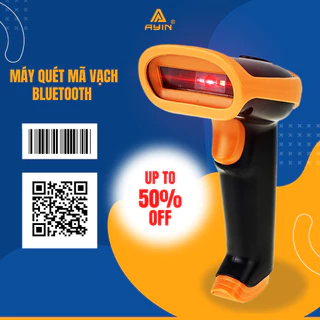 Máy quét mã vạch NETUM không dây cầm tay scan barcode 1D 2D QR siêu nhanh nhạy, máy bắn mã vạch đa tia laser BH 12 tháng