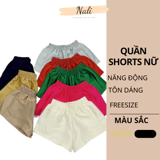 Quần Shorts Nữ Phồng Ống Rộng Cạp Chun Tacta, Quần Short Nữ Nhiều Màu Sắc Có Túi NL158