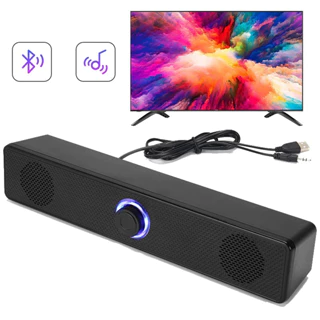 Loa vi tính Bluetooth có dây usb mini soundbar max volume không rè