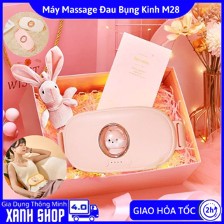 Máy massage đau bụng kinh M28, Có hộp quà tặng, Giảm đau bụng cho phụ nữ đến kì, Chườm nóng, Hỗ trợ chăm sóc sức khỏe