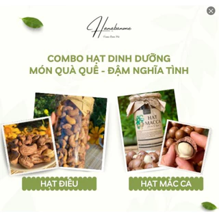 Combo hạt điều và hạt macca size trung