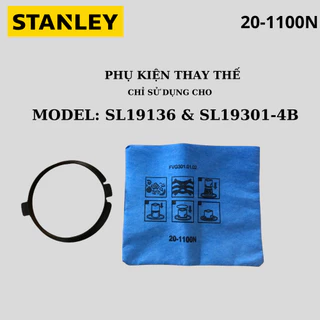 Bộ lọc bụi giấy và vòng giữ Stanley 20-1100N chỉ dùng máy hút bụi Stanley mã SL1919136 , SL19301-4B