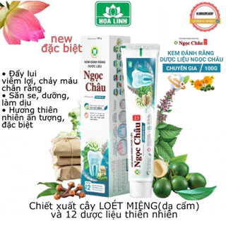 Kem đánh răng dược liệu NGỌC CHÂU CHUYÊN GIA mẫu đặc biệt 100g cho răng chắc khoẻ, hết viêm lợi, sâu răng