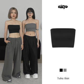 Áo ống croptop nữ màu đen/xám Tubie Shirt NIEYO MADE