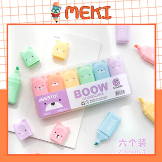 Set Bút Highlight Mini Màu Macaron, Bút Dạ Quang Dễ Thương