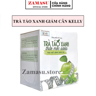 Trà Táo Xanh Giảm Cân Kelly Thảo Mộc Adela Detox Hộp 12 Gói Giảm Mỡ Bụng Cấp Tốc An Toàn Kiểm Soát Cân Nặng