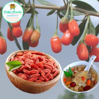 100g kỷ tử khô cao cấp trái to, vị ngọt, bổ dưỡng pha trà, tiềm gà, nước sâm