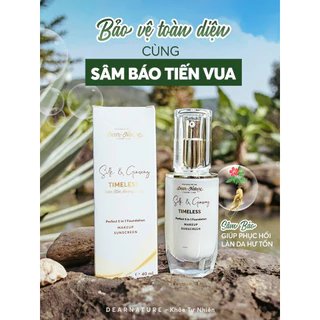 Kem chống nắng SÂM TIẾN HOÀNG CUNG TIMELESS SILK & GINSENG, kem trang điểm make up, chống nắng nâng tone