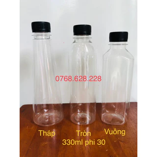 combo 50chai nhựa pet 330ml phi 30