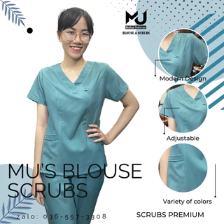 [HÀNG MAY THỦ CÔNG] Bộ Scrubs Premium [Nữ] Bác Sĩ, quần áo phòng mổ, đồng phục phẫu thuật, đồng phục spa
