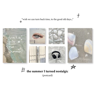 [the summer i turned nostalgic] - set (6) postcard trang trí decor tường