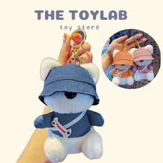Móc khóa Gấu bông đội mũ cực chất The ToyLab treo balo, túi xách, cặp, móc khóa xe máy dễ thương
