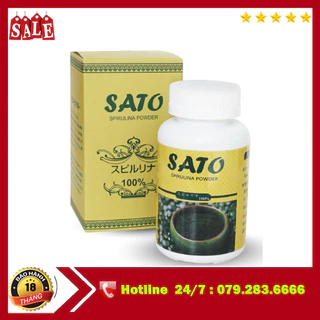 Tảo Bột SaTo Nhật - Tảo Cấy Nano Trắng Da Đẹp Da Mờ Thâm Nám hộp 100g Chính Hãng