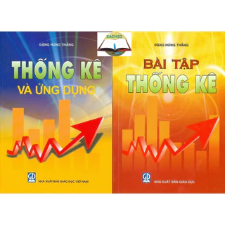 Sách - Combo 2 cuốn Thống Kê Và Ứng Dụng + Bài tập (Giáo trình dùng cho các trường Đại học và Cao đẳng)