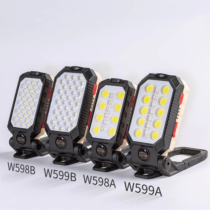 (Giao hàng tại Việt Nam) Đèn LED Cob T6 + Đèn làm việc gấp sạc USB Đèn sửa chữa ô tô ngoài trời Hấp phụ nam châm khẩn cấp