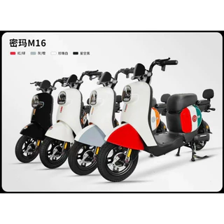 Xe đạp điện mini M16, Xe điện cao cấp cho mọi lứa tuổi, động cơ nâng cấp 48v500w