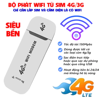 Cục phát wifi 4G, USB phát wifi 4G siêu bền, dùng cho ô tô và nơi không có internet