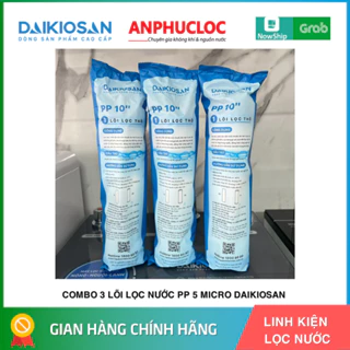 Combo 3 lõi lọc nước Daikiosan PP 5 micromet chính hãng [Hỏa tốc 30 phút HCM]