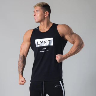 Ba lỗ tập tanktops gym nam LYFT-BX09 form ôm body Co Giãn Chất Lượng Tốt Cao Cấp