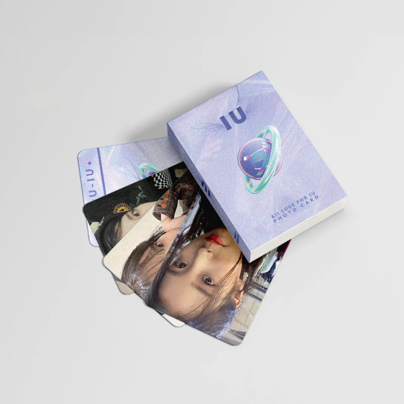 Lomo card IU Hologram Thẻ bo góc Album Thần Tượng Kpop PHOTO CARD Tinh Cầu Xanh