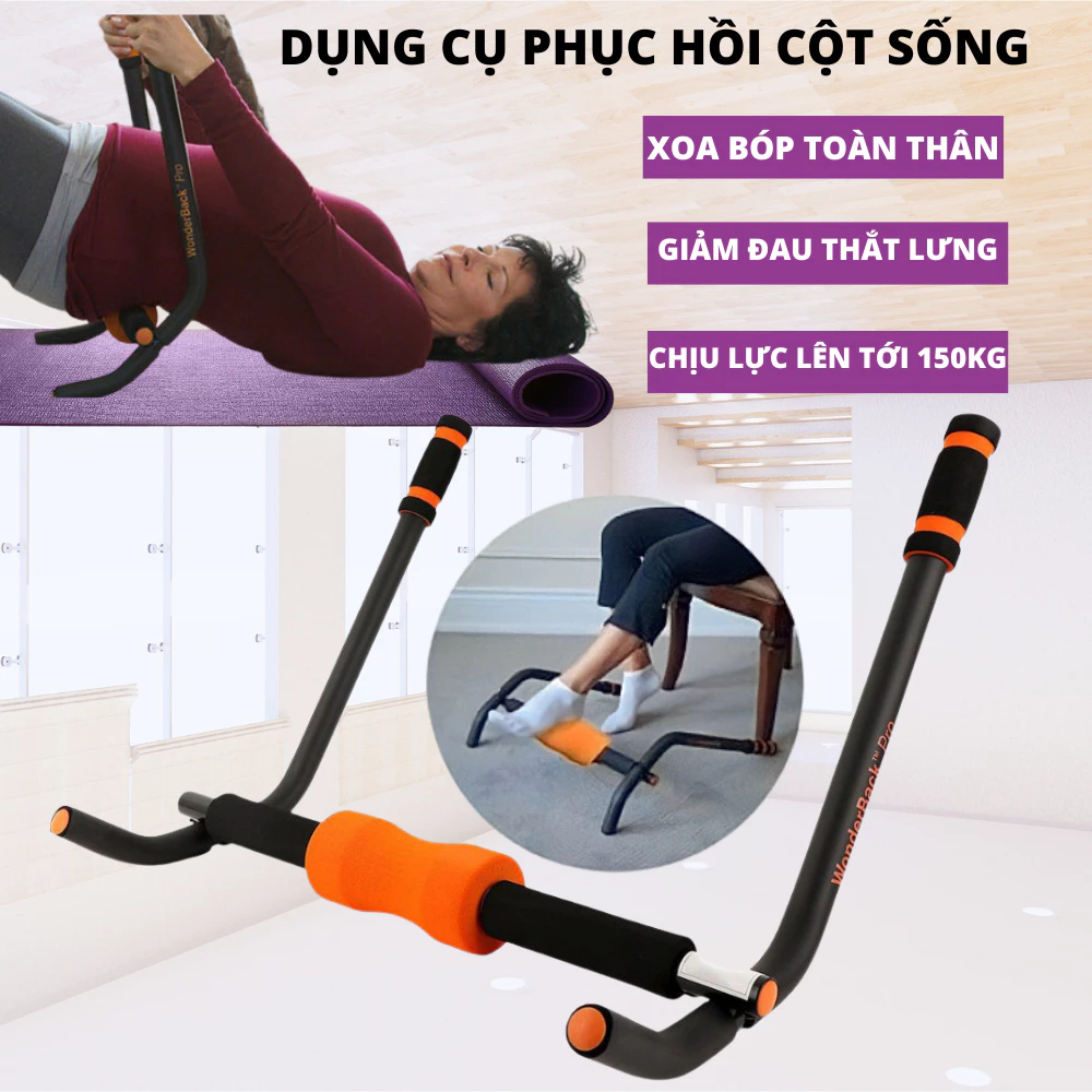 Dụng cụ phục hồi cột sống chống thoát vị đĩa đệm, giảm đau lưng dành cho người lớn tuổi, làm văn phòng ngồi lâu