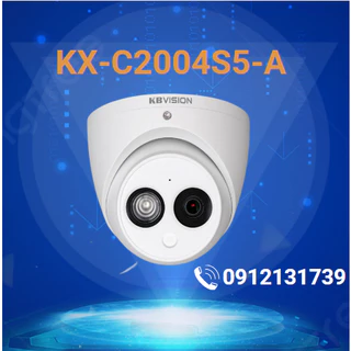 Camera Dome 4 in 1 hồng ngoại 2.0 Megapixel KBVISION KX-C2004S5-A- Hàng chính hãng