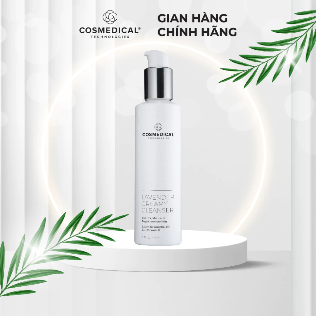 Sữa rửa mặt dưỡng ẩm cho da thường da khô LAVENDER CREAMY CLEANSER 180ML, Mỹ Cosmedical Technologies