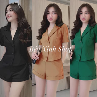 Thời Trang Bigsize Set Quần Áo Dự Tiệc Vải Cotton Lạnh 50 - 100Kg Dễ Thương