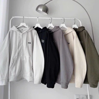 Áo khoác hoodie Nam Nữ chất nỉ kiểu khóa kéo logo thêu WZS sang trọng nhiều màu chọn lựa LDThoodie283 283