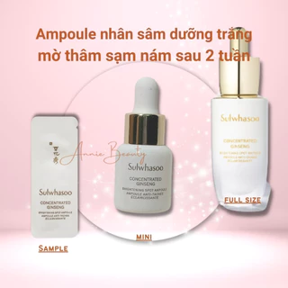 Tinh chất nhân sâm cô đặc SULWHASOO dưỡng da trắng sáng, làm mờ đốm nâu BRIGHTENING SPOT AMPOULE