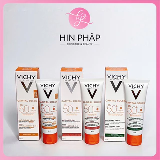 Kem chống nắng chống già Vichy Capital Soleil 3in1 SPF50+ 50ml