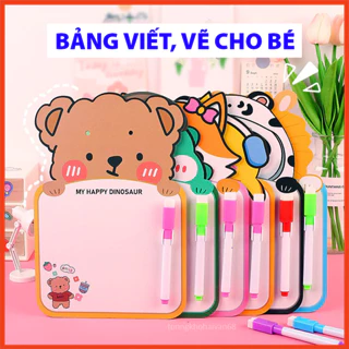 Bảng vẽ viết cho bé có thể xoá dễ dàng, đồ dùng học tập cute dễ thương văn phòng phẩm tiện dụng cho học sinh