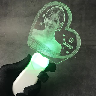 Lightstick khắc laser theo yêu cầu - mẫu tim 05