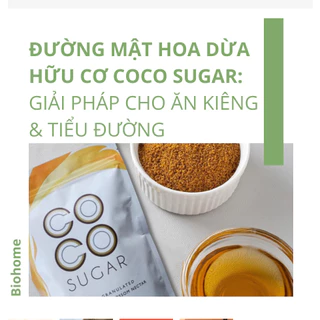 Đường Mật Hoa Dừa Hữu Cơ PT Coco Sugar túi 454g - Tốt Cho Bệnh Nhân Tiểu Đường, phù hợp chế độ ăn kiêng