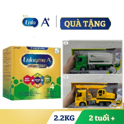 Sữa bột Enfagrow A+ 4 hộp 2.2kg Tặng bộ đồ chơi cho bé