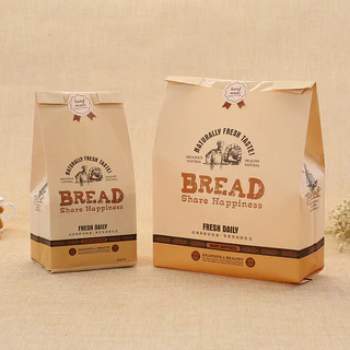 Túi Bánh Mỳ Bread Ngang và Dọc ( 50c) Đựng Bánh Mỳ Hoa Cúc, Bánh Ngọt, Bánh Bao