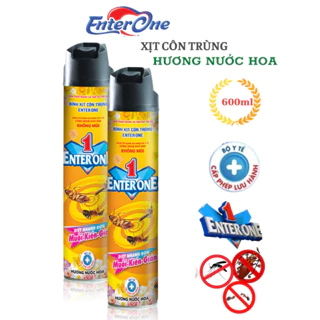 Xịt côn trùng EnterOne hương nước hoa chai 600ml  chất xịt gián xịt kiến xịt muỗi an toàn hiệu quả