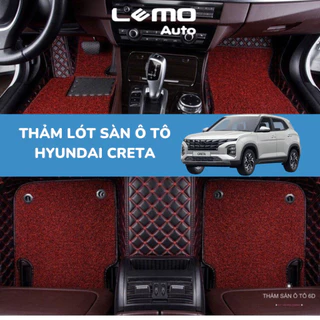 [Hàng có sẵn]Thảm lót sàn ô tô 5d, 6d Nano 2 chỉ Hyundai creta 2017 - 2023 kháng khuẩn, khử mùi, phủ kín sàn xe BH 3 năm