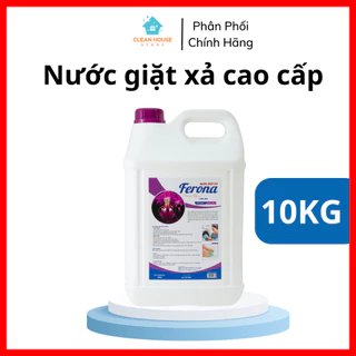 Nước Giặt Xả Sinh Học Cao Cấp Ferona 10KG Hương Cảm Xúc Thơm Dịu Nhẹ, Mềm Vải Không Gây Kích Ứng An Toàn Với Làn Da