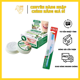 Kem Tẩy Trắng Răng kèm bàn chải  Green Herb Herbal Clove Toothpaste Thái Lan 25G