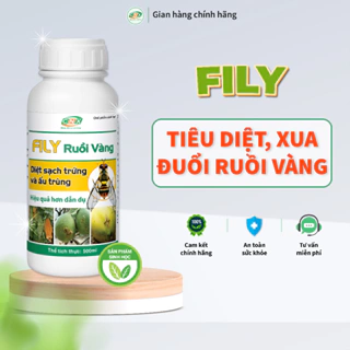 Chế phẩm sinh học FILY RUỒI VÀNG diệt ruồi vàng, kiến, muỗi an toàn, hiệu quả - diệt sạch trứng và ấu trùng - CNX 500ml