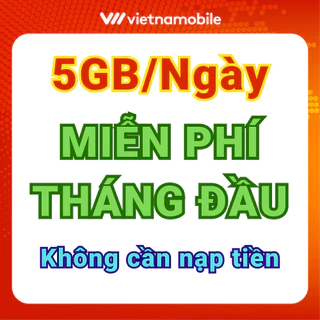 Sim 4G Vietnamobile siêu ưu đãi Data 150GB/tháng, Miễn phí tháng đầu, Đầu 09, Tặng 20p ngoại mạng, Miễn phí nội mạng.